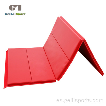 Tapete grande para gimnasio plegable rojo Workout